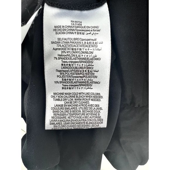 BCBG Max Azria Women’s Dress Alondra Black XS Ruched Gathered Drape Nice - Picture 7 of 8